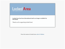 Tablet Screenshot of lockedarea.com